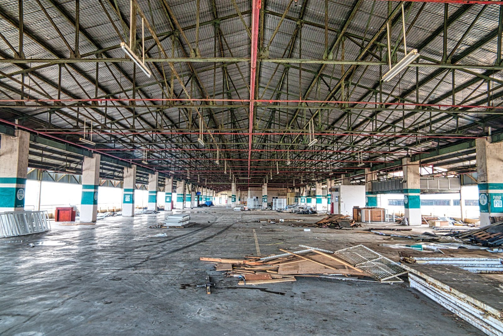 Vacant industrial warehouse